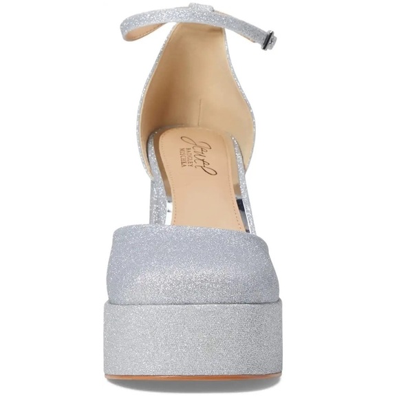 NEW Jewel Badgley Mischka Women's Giada Round Toe Platform Heel in Silver - 9.5﻿ - Picture 4 of 9